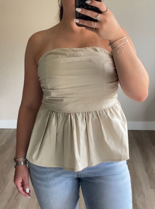 Evi bandeau top Beige 2