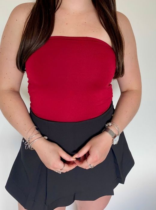 Tara Tube top Rood