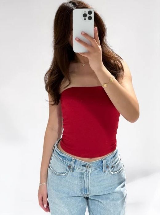 Tara Tube top Rood v2