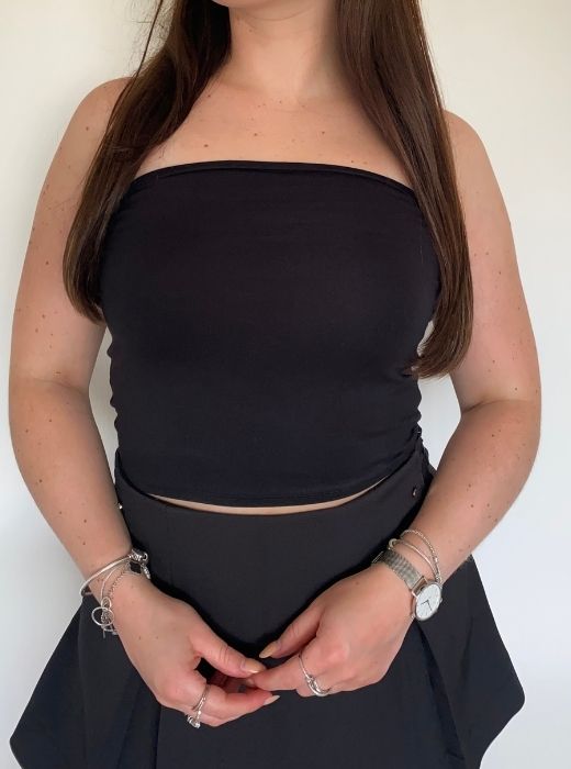 Tara Tube top Zwart