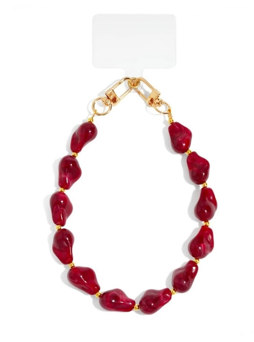 Telefoonkoord stone Rood